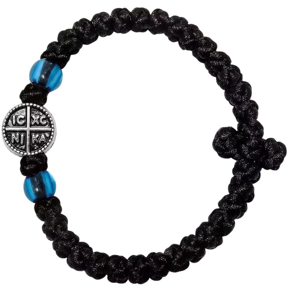 Greek Orthodox Silk Traditional Jesus Prayer Rope Komboskini Rosary Bracelet