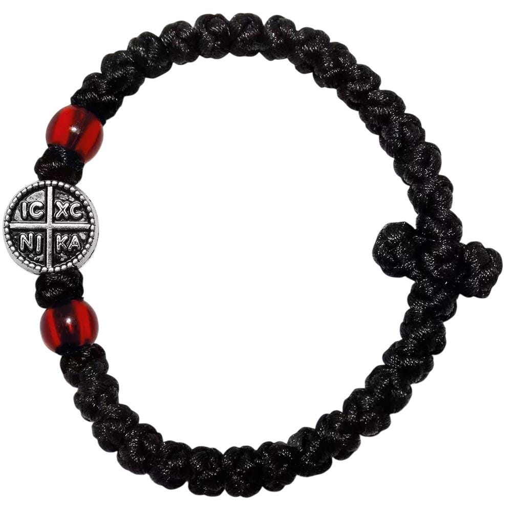 Greek Orthodox Silk Traditional Jesus Prayer Rope Komboskini Rosary Bracelet