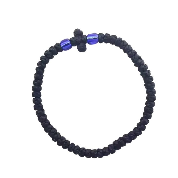 Handmade Greek Orthodox Prayer Rope Waxed Komboskini Chotki Vervitsa Mequetaria