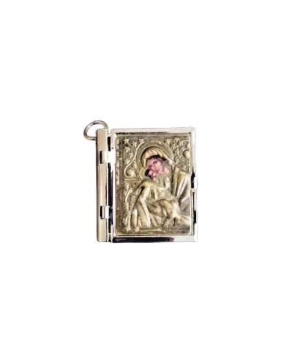 1 1/4" Greek Orthodox Gospel Byzantine 12 Jesus Life Icons Sunday Prayer Pendant