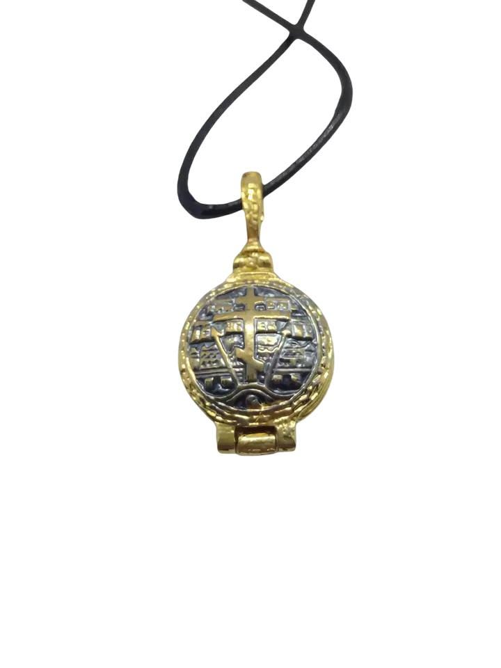 Guardian Angel St. Michael Russian Orthodox Reliquary Pectoral Amulet Pendant