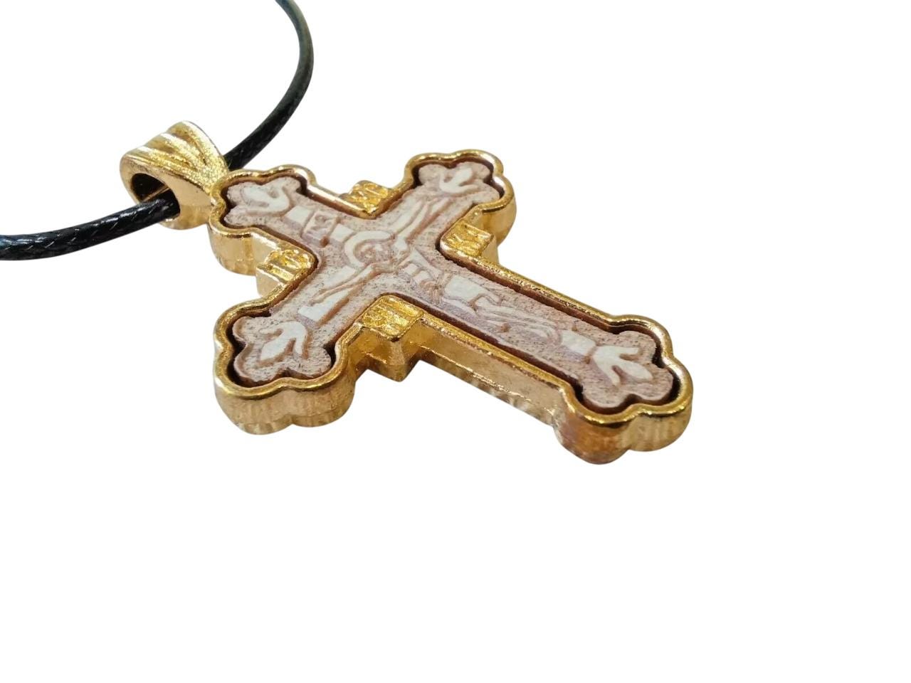 1.65" Greek Orthodox Mount Athos Pendant Necklace Cross 4.2cm