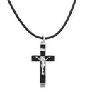 1 3/8" Greek Orthodox METEORA Crucifixion Reliquary Relic Case Pectoral Cross Pendant Necklace 3.4cm