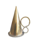 3" Traditional Handmade Mt. Athos Design Greek Orthodox Brass Candle Snuffer 7.5