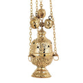 Orthodox Church Liturgy Incense Burner Bronze Greek Thurible Censer 15cm 5.9"