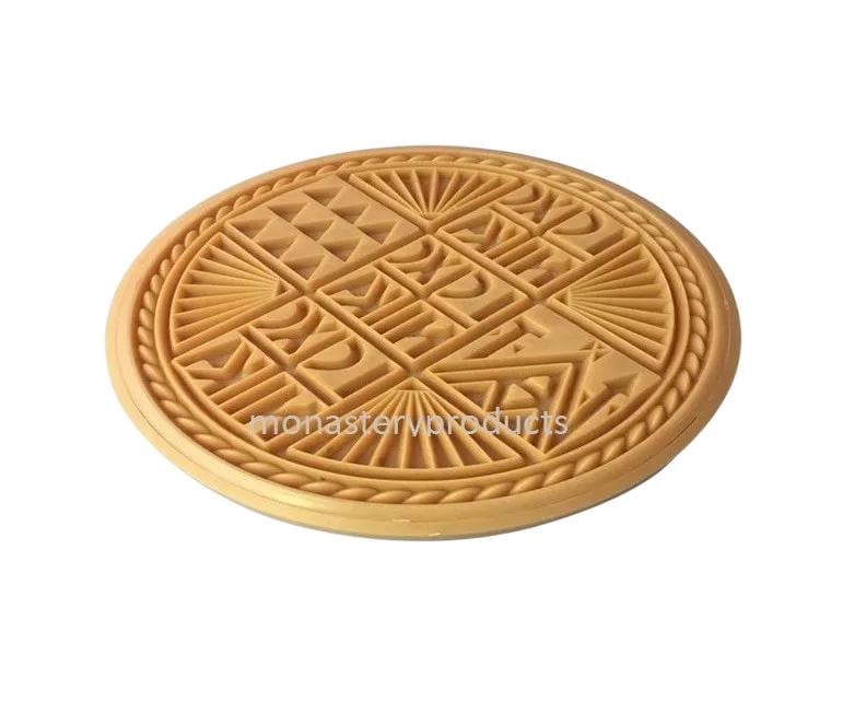 5 1/2" Traditional Greek Orthodox Prosphora Prosforo Plastic Stamp Seal Holy Bread 14cm