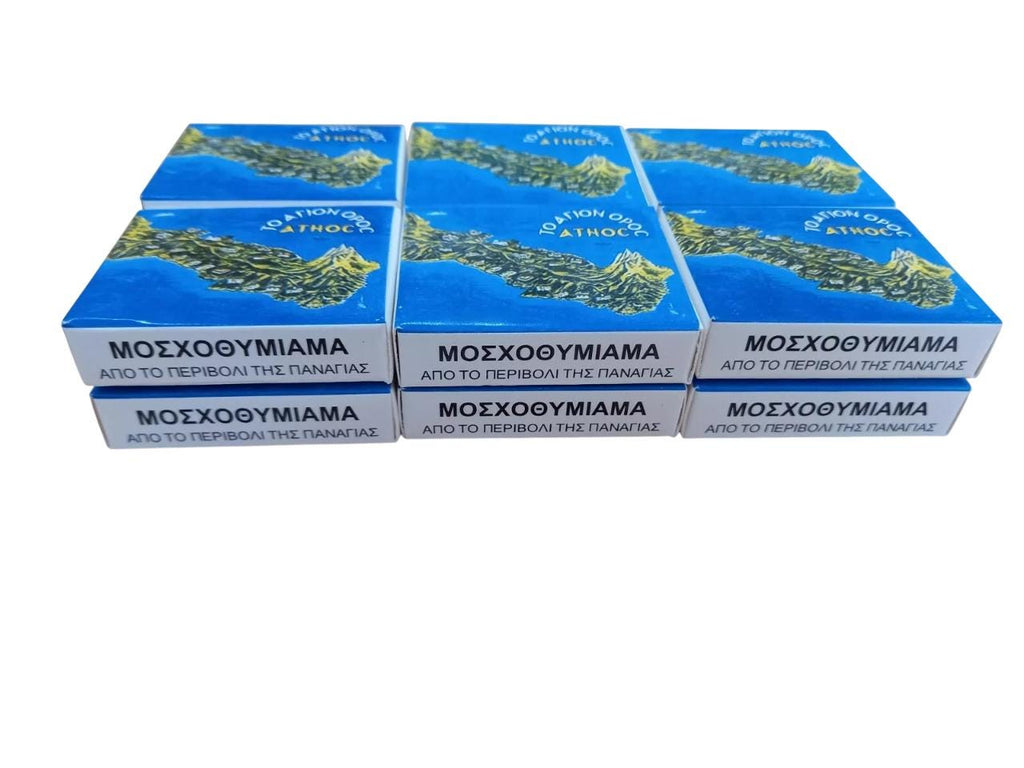 12 Packs Holy Blessed Handmade Aromatic Authentic Mount Athos Exceptional Quality Orthodox Incense Frankincense