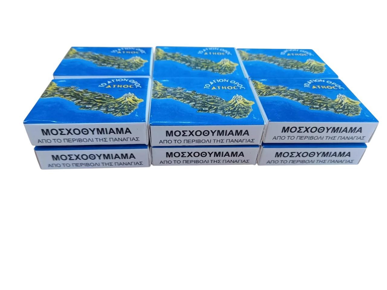 12 Packs Holy Blessed Handmade Aromatic Authentic Mount Athos Exceptional Quality Orthodox Incense Frankincense