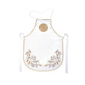 Prosphora Apron for Holy Bread – Greek Orthodox Prosforo Baking – Embroidered White Cotton Apron – Liturgical Bread Preparation Gift