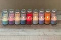 Handmade Aromatic Soy Vegetable Wax Candles Various Scents 40 Hours Duration Colored Clean Burning Glass Container Jars