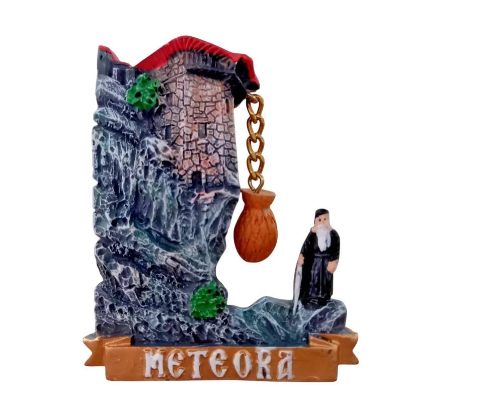 1/4" METEORA GREECE UNESCO Wold Heritage Site Monastery Holy Rocks Souvenir 8.3cm