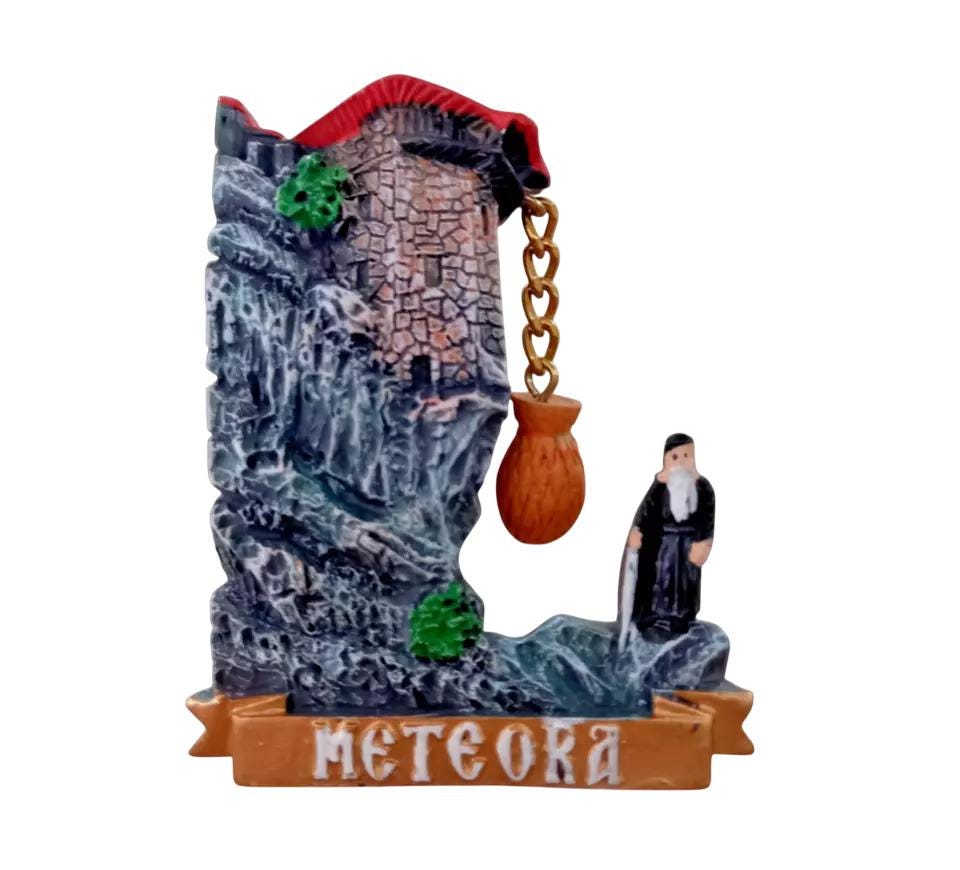1/4" METEORA GREECE UNESCO Wold Heritage Site Monastery Holy Rocks Souvenir 8.3cm