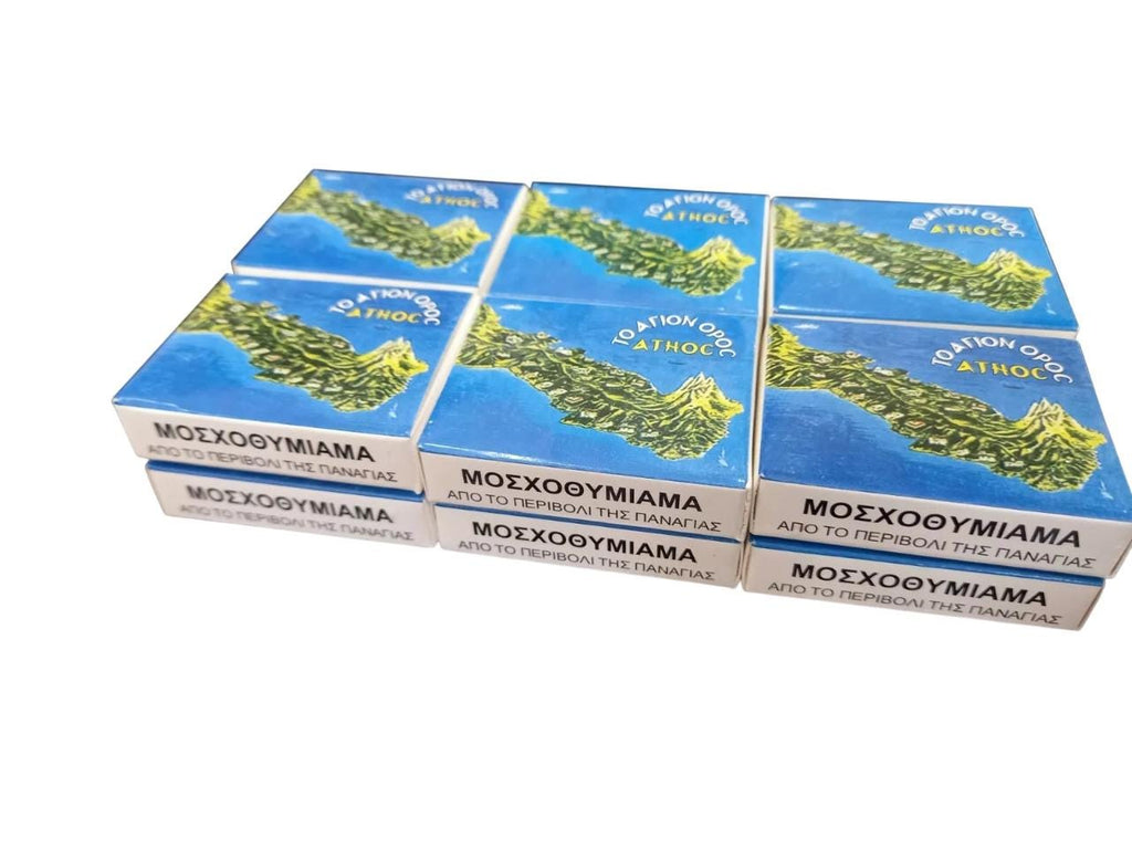 12 Packs Holy Blessed Handmade Aromatic Authentic Mount Athos Exceptional Quality Orthodox Incense Frankincense
