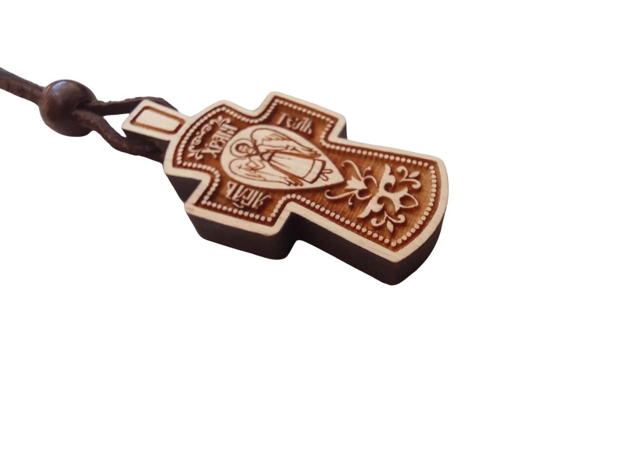 1 3/4" Old Design Slavonic Russian Orthodox 2 Sides Crucifix Pendant Cross 4.5cm