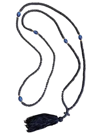 300 Knots Handmade Greek Orthodox Christian Prayer Rope Komboskini Black Chotki