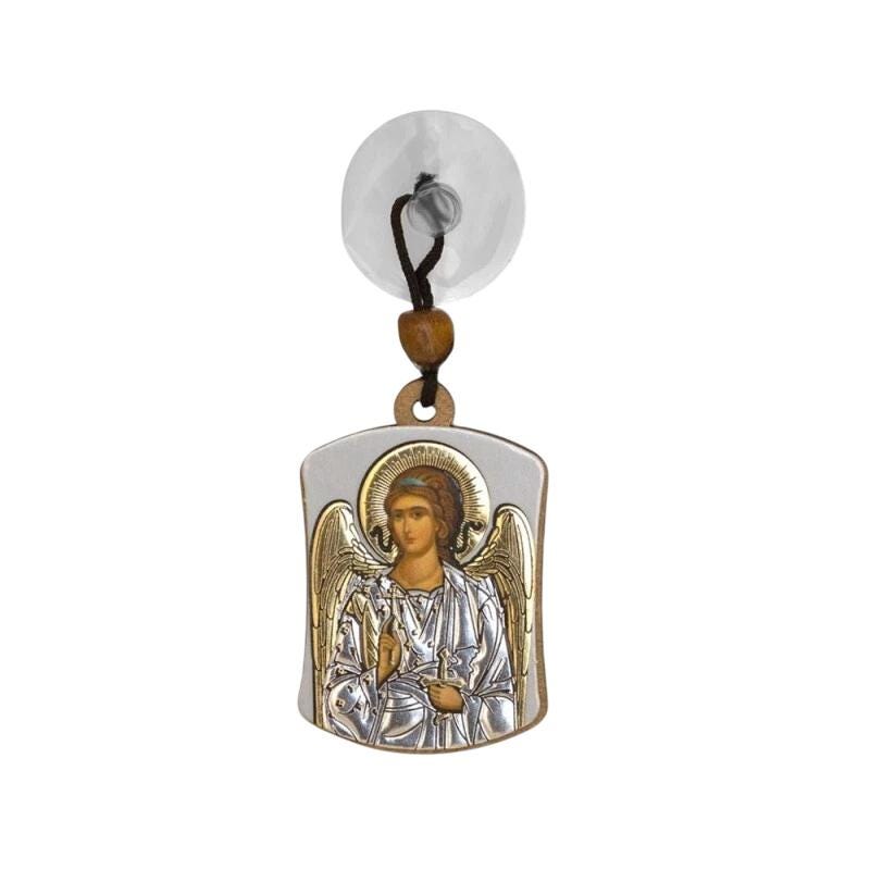 Jesus Theotokos of Jerusalem Archangel Mirror Car Home Door Baby Crib New Born Blessing Icon