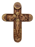 5 1/2" Greek Orthodox Theophany Icon Wall Mounted Handmade Ceramic Cross 13.5cm
