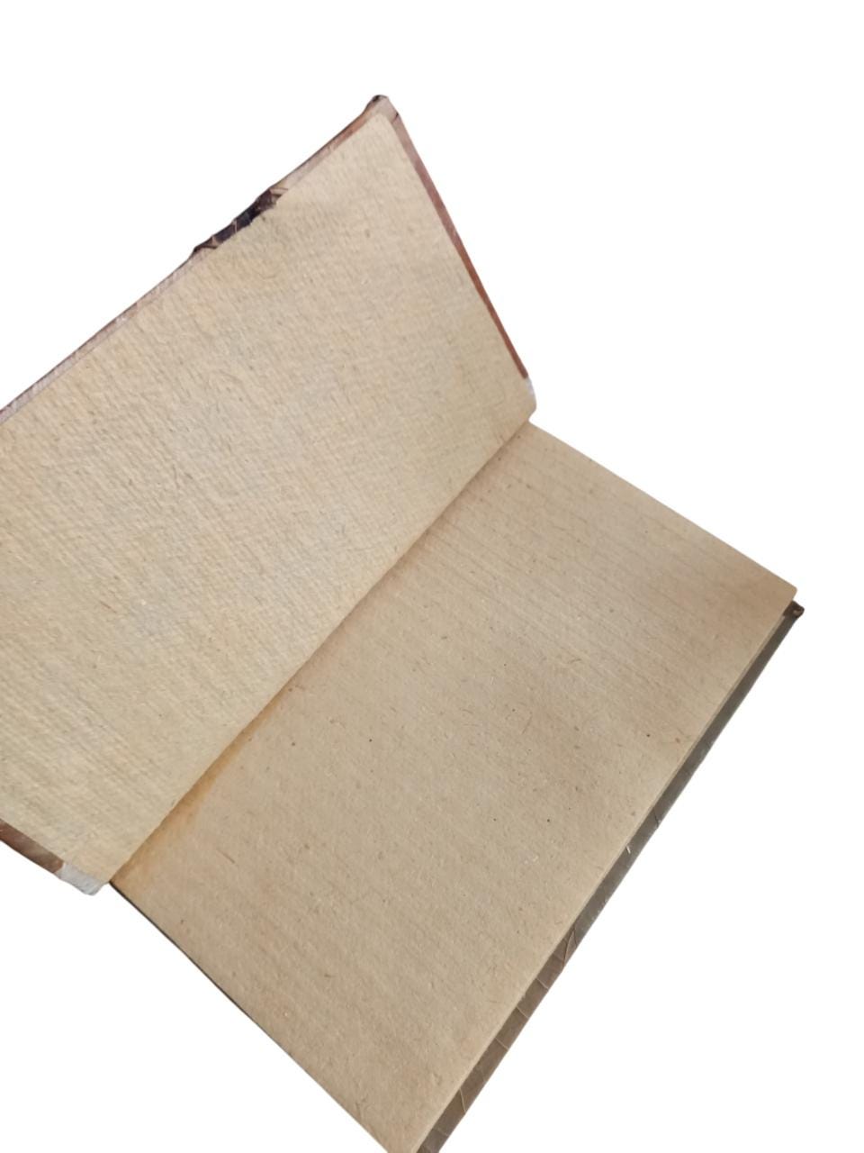 Real Leaf Organic Notebook Vegan Journal Eco Friendly Handicraft Sustainable Diary with Handmade Paper