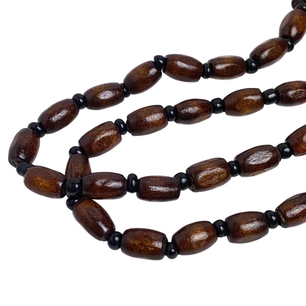 1 1/2" Monastic Wooden Handmade Neckwear Crucifixion Jesus Pendant Cross 4cm