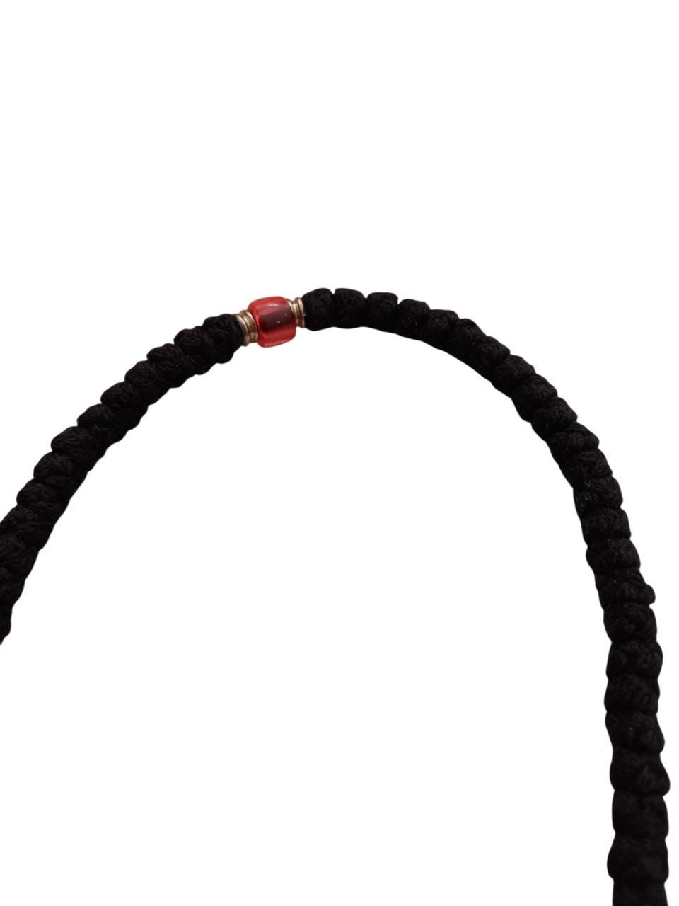 100 Knots Traditional  Greek Orthodox Handmade Prayer Rope Chotki Handmade Black Komboskini