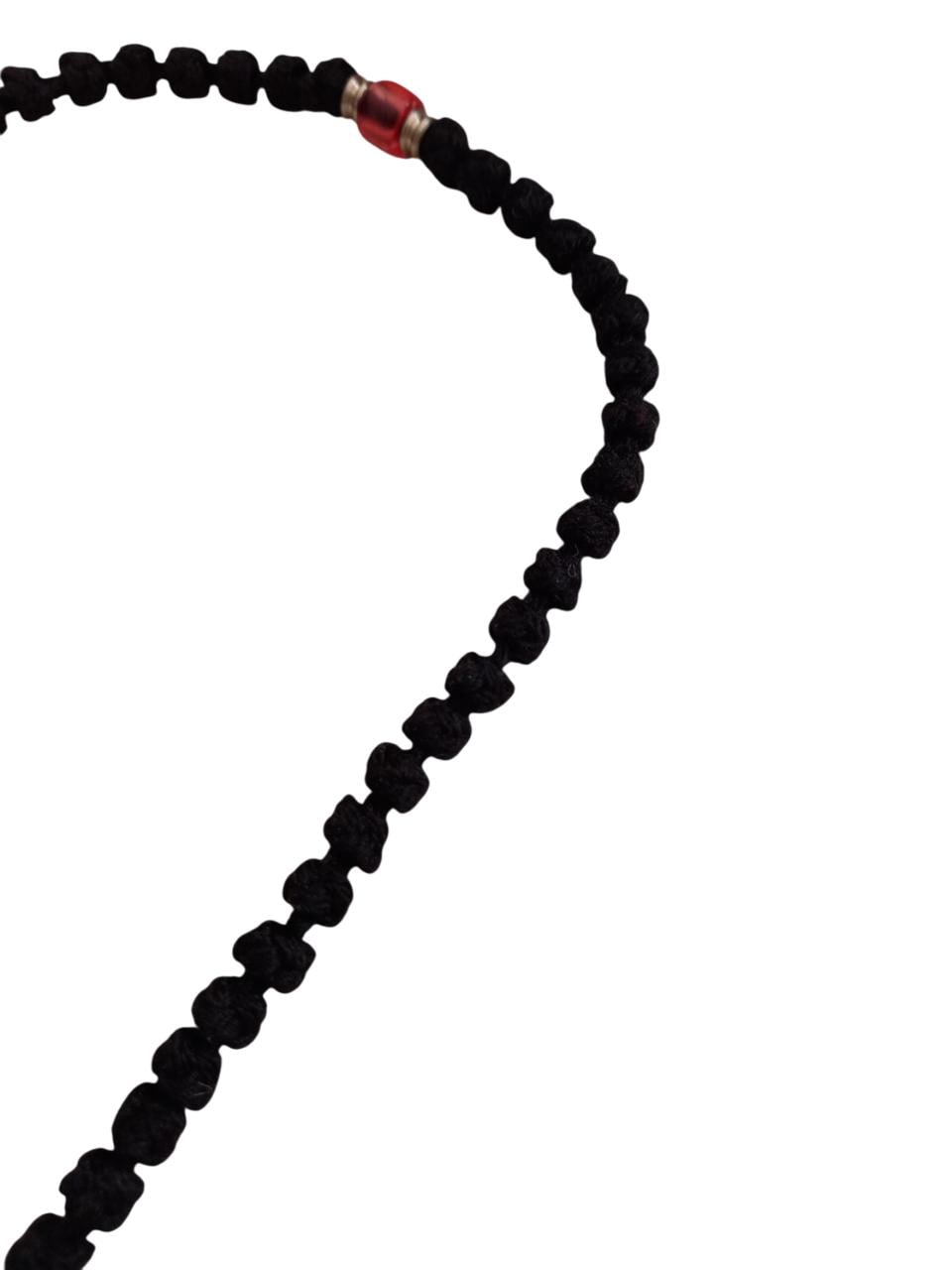 100 Knots Traditional  Greek Orthodox Handmade Prayer Rope Chotki Handmade Black Komboskini