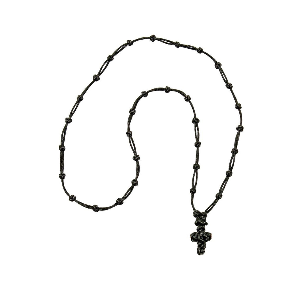 33 Knots Handmade Prayer Rope Cross Necklace METEORA Artifact Cord Greek Orthodox Rosary Chotki Chritian Gift Neckwear Blessing Protection