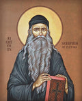 10 1/4" The Righteous Saint Seraphim Rose of Platina Icon – Orthodox Christian Wall Art – MDF Wood Religious Blessing 26cm