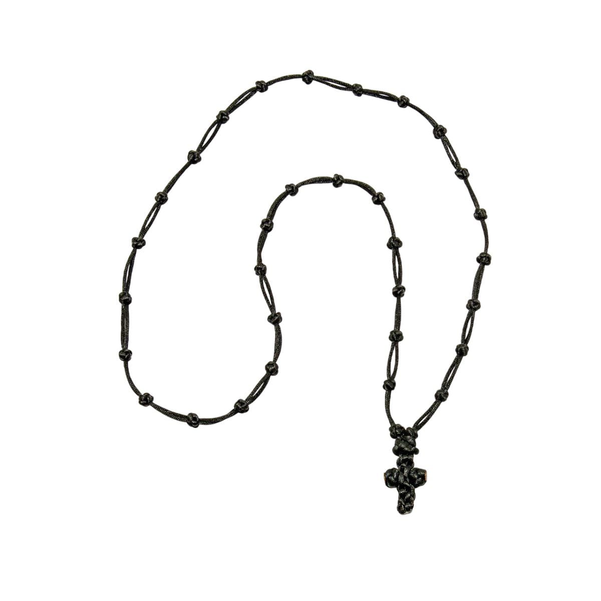 33 Knots Handmade Prayer Rope Cross Necklace METEORA Artifact Cord Greek Orthodox Rosary Chotki Chritian Gift Neckwear Blessing Protection
