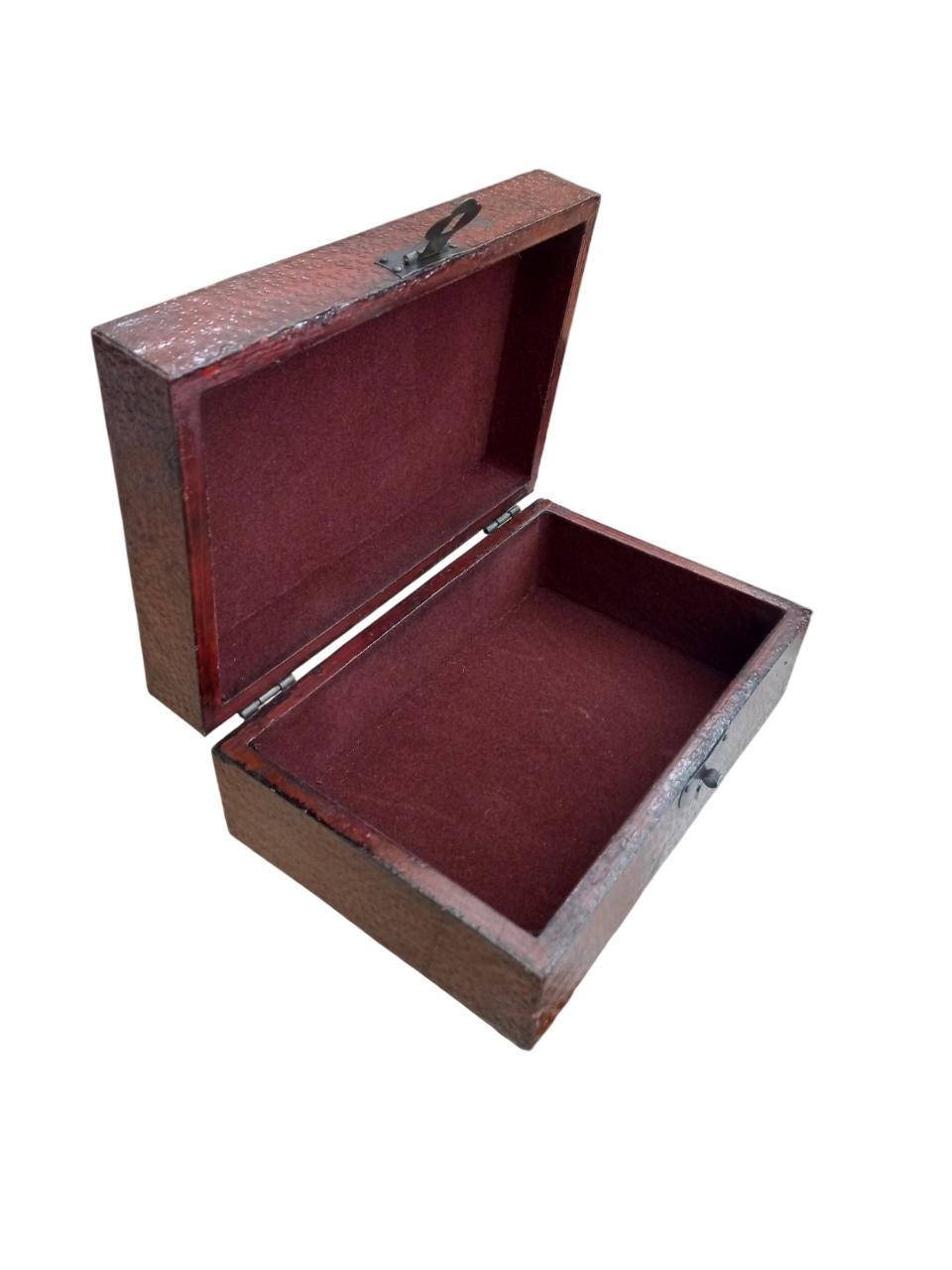Floral Treasure Box | Hand-Painted Wood & Velvet | Vintage Keepsake Chest | Unique Gift Box | Decorative Storage Beauty