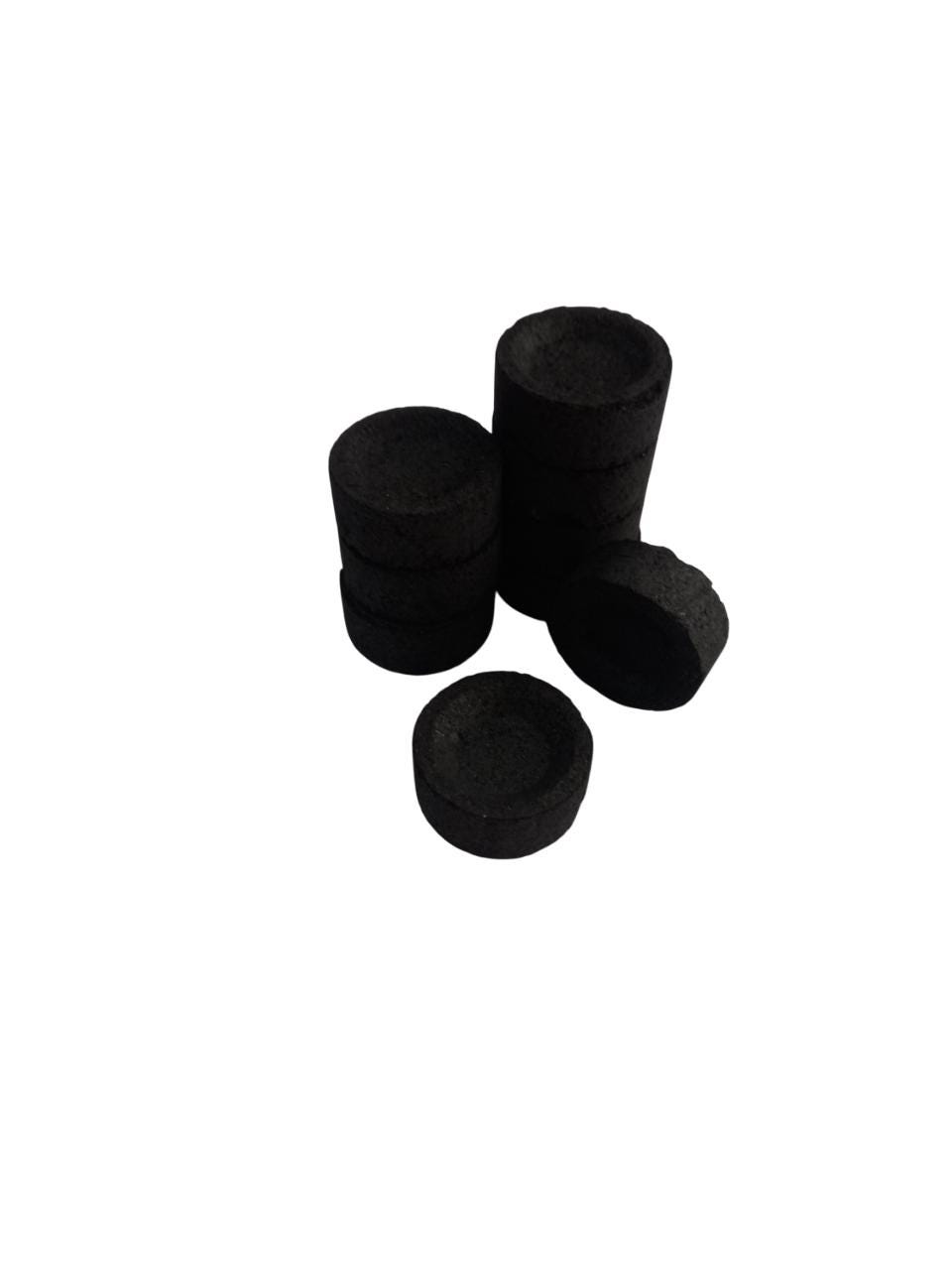 9 Pcs Pack Handmade Round Aromatic Charcoals | 100% Grape Vine | Chemical-Free, Eco-Friendly | For Incense, Healing, & Detox | GMO-Free