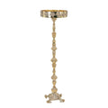 Byzantine Brass Candle Stand 110cm Tall Engraved Vine Design Sand Candle Holder Heavy Luxury Greek Orthodox Church Prayer Corner 43"