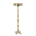 Byzantine Brass Candle Stand 110cm Tall Engraved Vine Design Sand Candle Holder Heavy Luxury Greek Orthodox Church Prayer Corner 43"