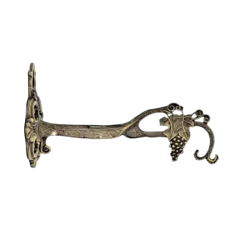 5" Wall Mounted Greek Orthodox Hook Bracket for Vigil Oil Lamps Hanging Engraved Design 12.5cm